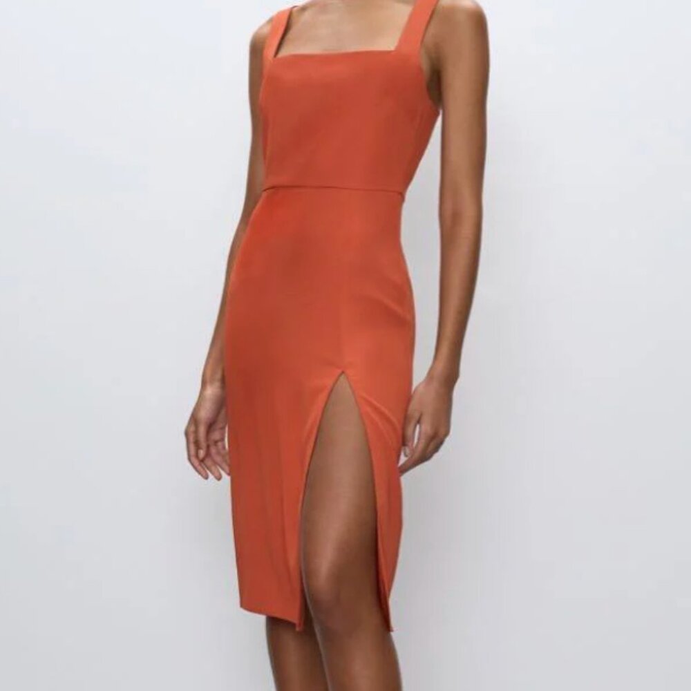 Aritzia Bobaton 90s Slit Midi Dress